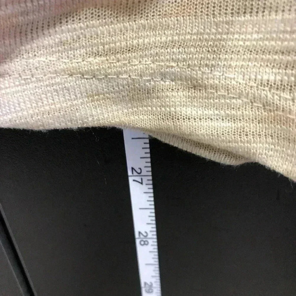 H By Halston Asymmetric sheer,loose fit,scoop neck Tank/Tunic, White Sands - Picture 5 of 7